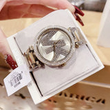 Buy Shop Michael Kors Parker Quartz Rose Gold Dial Rose Gold Steel Strap Watch For Women - MK6660 USA Online