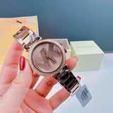 Buy Shop Michael Kors Parker Quartz Rose Gold Dial Rose Gold Steel Strap Watch For Women - MK6660 USA Online