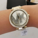 Buy Shop Michael Kors Parker Quartz Rose Gold Dial Rose Gold Steel Strap Watch For Women - MK6660 USA Online
