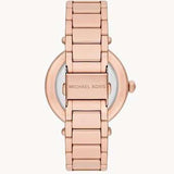 Buy Shop Michael Kors Parker Quartz Rose Gold Dial Rose Gold Steel Strap Watch For Women - MK6660 USA Online