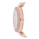 Buy Shop Michael Kors Parker Quartz Rose Gold Dial Rose Gold Steel Strap Watch For Women - MK6660 USA Online