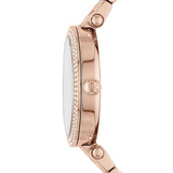 Buy Shop Michael Kors Parker Quartz Rose Gold Dial Rose Gold Steel Strap Watch For Women - MK6660 USA Online