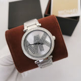 Buy Shop Michael Kors Parker Quartz Silver Dial Silver Steel Strap Watch For Women - MK6658 USA Online