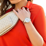 Buy Shop Michael Kors Parker Quartz Silver Dial Silver Steel Strap Watch For Women - MK6658 USA Online