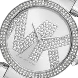 Buy Shop Michael Kors Parker Quartz Silver Dial Silver Steel Strap Watch For Women - MK6658 USA Online
