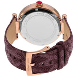 Buy Shop Michael Kors Parker Rose Gold Dial Maroon Leather Strap Watch For Women - MK2974 USA Online