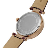 Buy Shop Michael Kors Parker Rose Gold Dial Maroon Leather Strap Watch For Women - MK2974 USA Online