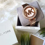 Buy Shop Michael Kors Parker Rose Gold Dial Rose Gold Steel Strap Watch for Women - MK5865 USA Online