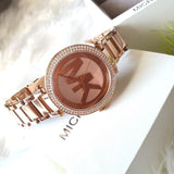 Buy Shop Michael Kors Parker Rose Gold Dial Rose Gold Steel Strap Watch for Women - MK5865 USA Online