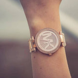 Buy Shop Michael Kors Parker Rose Gold Dial Rose Gold Steel Strap Watch for Women - MK5865 USA Online