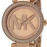 Buy Shop Michael Kors Parker Rose Gold Dial Rose Gold Steel Strap Watch for Women - MK5865 USA Online