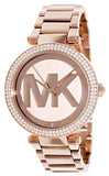 Buy Shop Michael Kors Parker Rose Gold Dial Rose Gold Steel Strap Watch for Women - MK5865 USA Online