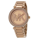 Buy Shop Michael Kors Parker Rose Gold Dial Rose Gold Steel Strap Watch for Women - MK5865 USA Online