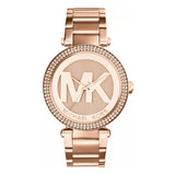 Buy Shop Michael Kors Parker Rose Gold Dial Rose Gold Steel Strap Watch for Women - MK5865 USA Online