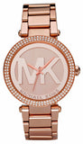 Buy Shop Michael Kors Parker Rose Gold Dial Rose Gold Steel Strap Watch for Women - MK5865 USA Online
