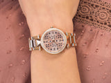 Buy Shop Michael Kors Parker Rose Gold Dial Steel Strap Watch for Women - MK6470 USA Online