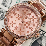 Buy Shop Michael Kors Parker Rose Gold Dial Steel Strap Watch for Women - MK6470 USA Online