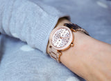 Buy Shop Michael Kors Parker Rose Gold Dial Steel Strap Watch for Women - MK6470 USA Online