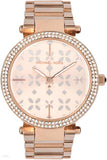 Buy Shop Michael Kors Parker Rose Gold Dial Steel Strap Watch for Women - MK6470 USA Online