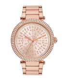 Buy Shop Michael Kors Parker Rose Gold Dial Steel Strap Watch for Women - MK6470 USA Online