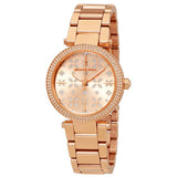 Buy Shop Michael Kors Parker Rose Gold Dial Steel Strap Watch for Women - MK6470 USA Online