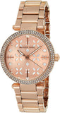 Buy Shop Michael Kors Parker Rose Gold Dial Steel Strap Watch for Women - MK6470 USA Online