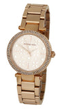 Buy Shop Michael Kors Parker Rose Gold Dial Steel Strap Watch for Women - MK6470 USA Online