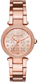 Buy Shop Michael Kors Parker Rose Gold Dial Steel Strap Watch for Women - MK6470 USA Online
