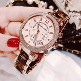 Buy Shop Michael Kors Parker Rose Gold Dial Two Tone Steel Strap Watch for Women - MK5538 USA Online