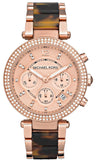 Buy Shop Michael Kors Parker Rose Gold Dial Two Tone Steel Strap Watch for Women - MK5538 USA Online