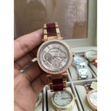 Buy Shop Michael Kors Parker Rose Gold Dial Two Tone Steel Strap Watch for Women - MK6239 USA Online