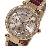Buy Shop Michael Kors Parker Rose Gold Dial Two Tone Steel Strap Watch for Women - MK6239 USA Online