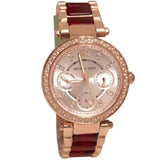 Buy Shop Michael Kors Parker Rose Gold Dial Two Tone Steel Strap Watch for Women - MK6239 USA Online