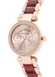 Buy Shop Michael Kors Parker Rose Gold Dial Two Tone Steel Strap Watch for Women - MK6239 USA Online