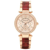 Buy Shop Michael Kors Parker Rose Gold Dial Two Tone Steel Strap Watch for Women - MK6239 USA Online
