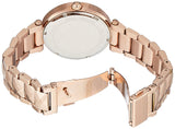 Buy Shop Michael Kors Parker Rose Gold Dial with Diamonds Rose Gold Steel Strap Watch for Women - MK6426 USA Online