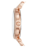 Buy Shop Michael Kors Parker Rose Gold Dial with Diamonds Rose Gold Steel Strap Watch for Women - MK6426 USA Online