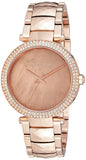 Buy Shop Michael Kors Parker Rose Gold Dial with Diamonds Rose Gold Steel Strap Watch for Women - MK6426 USA Online