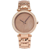 Buy Shop Michael Kors Parker Rose Gold Dial with Diamonds Rose Gold Steel Strap Watch for Women - MK6426 USA Online
