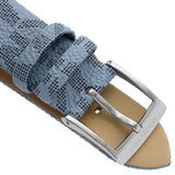Buy Shop Michael Kors Parker Silver Dial Blue Leather Strap Watch For Women - MK6936 USA Online