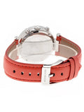 Buy Shop Michael Kors Parker Silver Dial Red Leather Strap Watch for Women - MK2278 USA Online