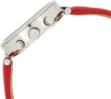 Buy Shop Michael Kors Parker Silver Dial Red Leather Strap Watch for Women - MK2278 USA Online