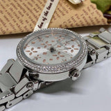Buy Shop Michael Kors Parker Silver Dial Silver Stainless Steel Strap Watch for Women - MK6483 USA Online