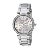 Buy Shop Michael Kors Parker Silver Dial Silver Stainless Steel Strap Watch for Women - MK6483 USA Online