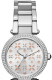 Buy Shop Michael Kors Parker Silver Dial Silver Stainless Steel Strap Watch for Women - MK6483 USA Online