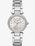 Buy Shop Michael Kors Parker Silver Dial Silver Stainless Steel Strap Watch for Women - MK6483 USA Online