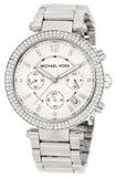 Buy Shop Michael Kors Parker Silver Dial Silver Steel Strap Watch for Women - MK5353 USA Online