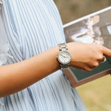 Buy Shop Michael Kors Parker Silver Dial Silver Steel Strap Watch for Women - MK5615 USA Online