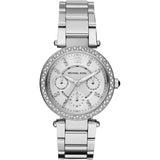 Buy Shop Michael Kors Parker Silver Dial Silver Steel Strap Watch for Women - MK5615 USA Online