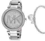 Buy Shop Michael Kors Parker Silver Dial Silver Steel Strap Watch for Women - MK5925 USA Online